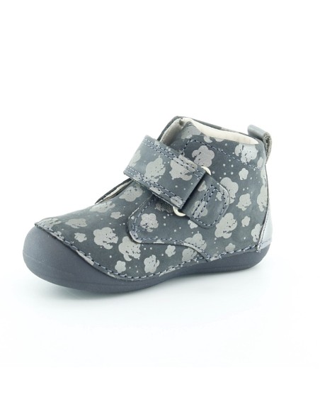 Zapatos Kickers Sabio Gris Flores