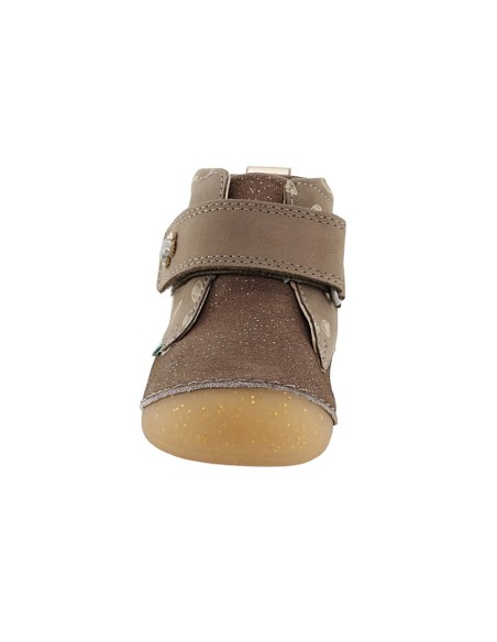 Botines Kickers Sabio Beige Serigrafiado