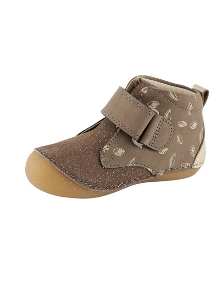 Botines Kickers Sabio Beige Serigrafiado
