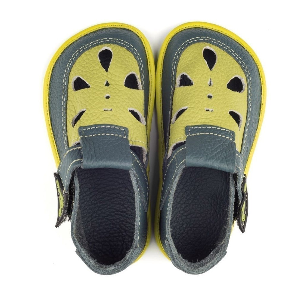 Sandalias respetuosas  Magical Shoes Coco Amarillo-Gris