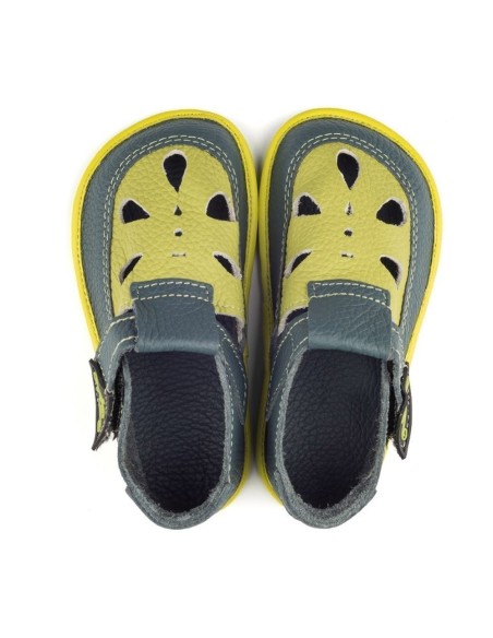 Sandalias respetuosas  Magical Shoes Coco Amarillo-Gris