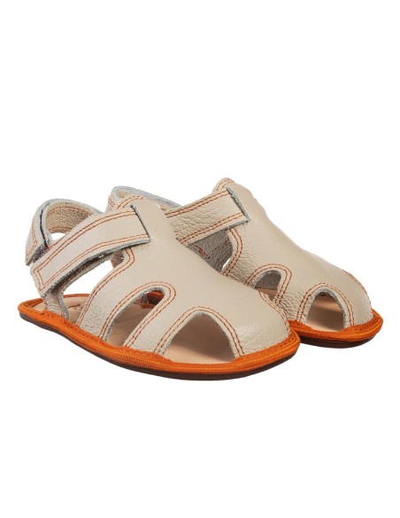 Sandalias Barefoot Magical Shoes Janu Beige-Naranja