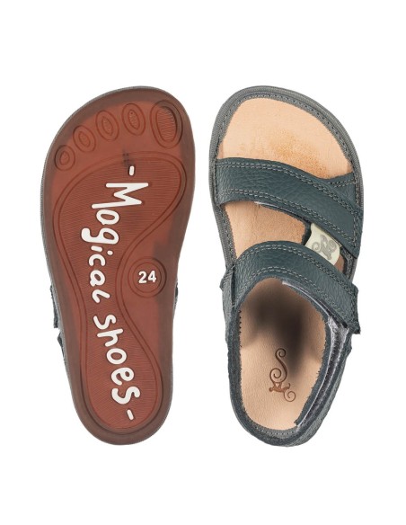 Sandalia barefoot Magical Shoes Dudi Azul