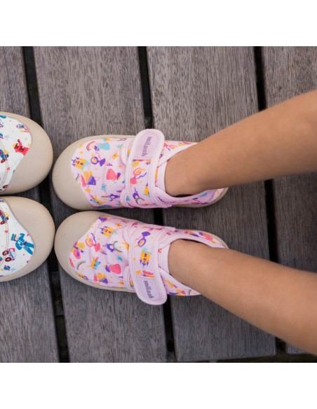 Zapatillas respetuosas Milash Fun Cotton Rosa Multi