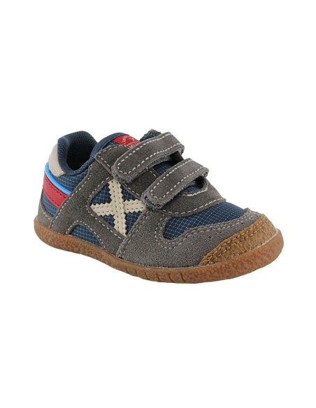 Zapatillas Munich Moda Baby Goal Azul