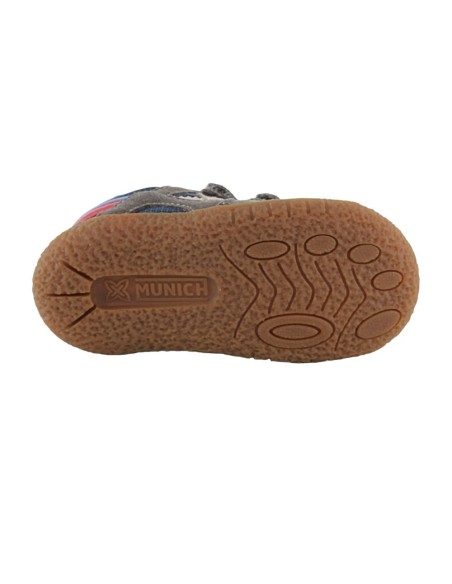Zapatillas Munich Moda Baby Goal Azul