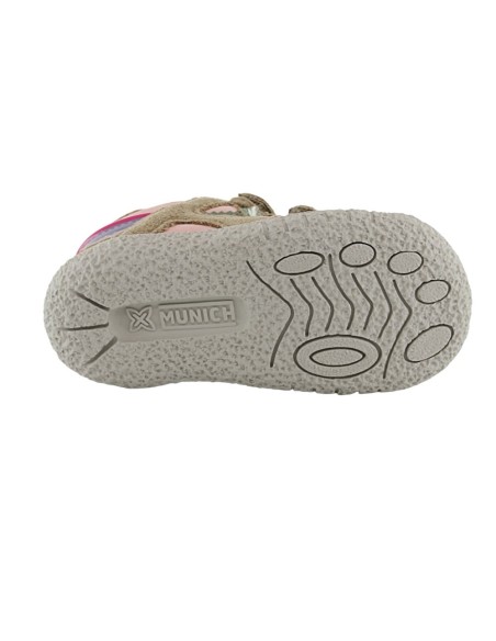 Zapatillas Munich Moda Baby Goal Rosa