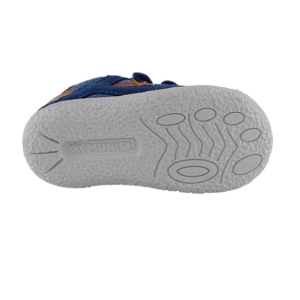 Zapatillas Munich Baby Goal Jeans-Naranja