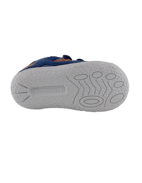 Zapatillas Munich Baby Goal Jeans-Naranja