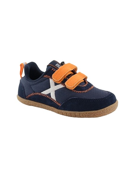 Zapatillas Munich Baby Koda Azul-Naranja
