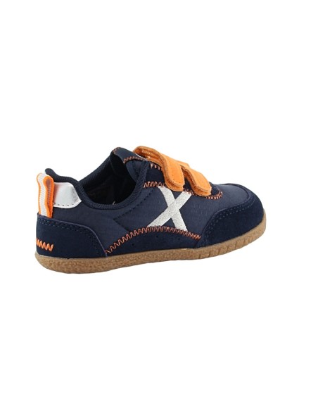Zapatillas Munich Baby Koda Azul-Naranja
