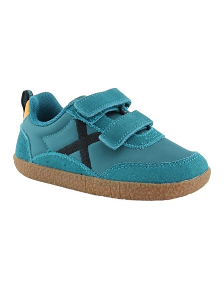 Zapatillas BAREFOOT Munich Baby Koda Verde Turquesa