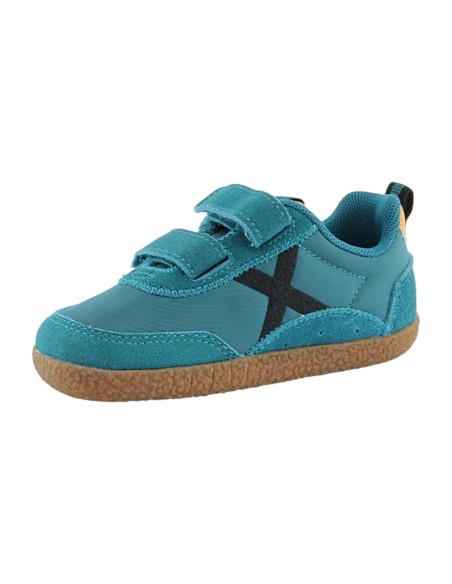 Zapatillas BAREFOOT Munich Baby Koda Verde Turquesa
