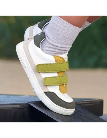 Zapatos barefoot veganos Muris Petra Verde Lima