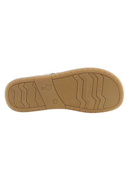 Zapatillas barefoot Mustang Free-Miami Beige-Verde