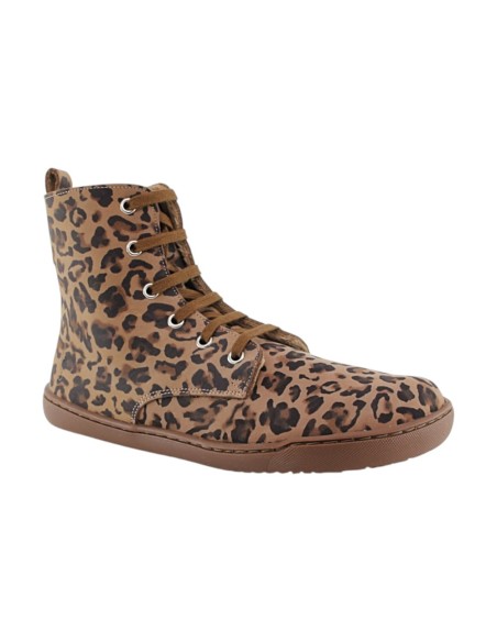 Botas militares barefoot Flexi Nens Forro pelo 9085-X Leopardo