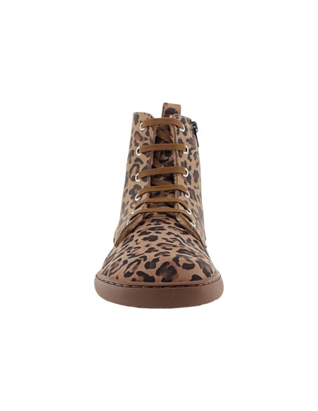 Botas militares barefoot Flexi Nens Forro pelo 9085-X Leopardo