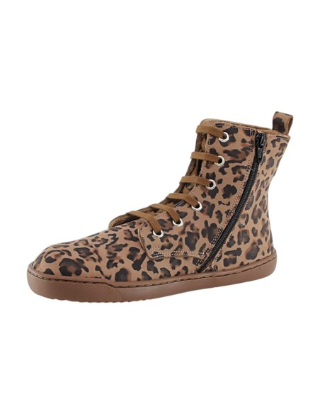 Botas militares barefoot Flexi Nens Forro pelo 9085-X Leopardo