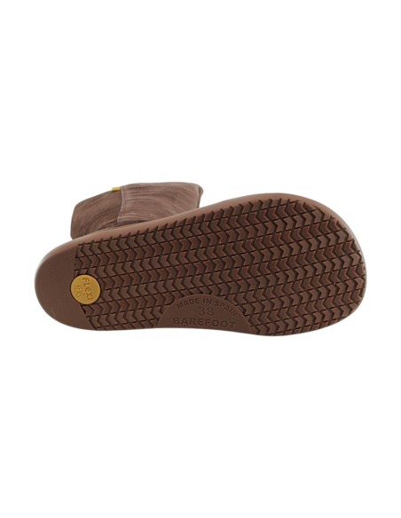 Botas altas barefoot Flexi Nens 9090-X Suela XL Marrón serraje