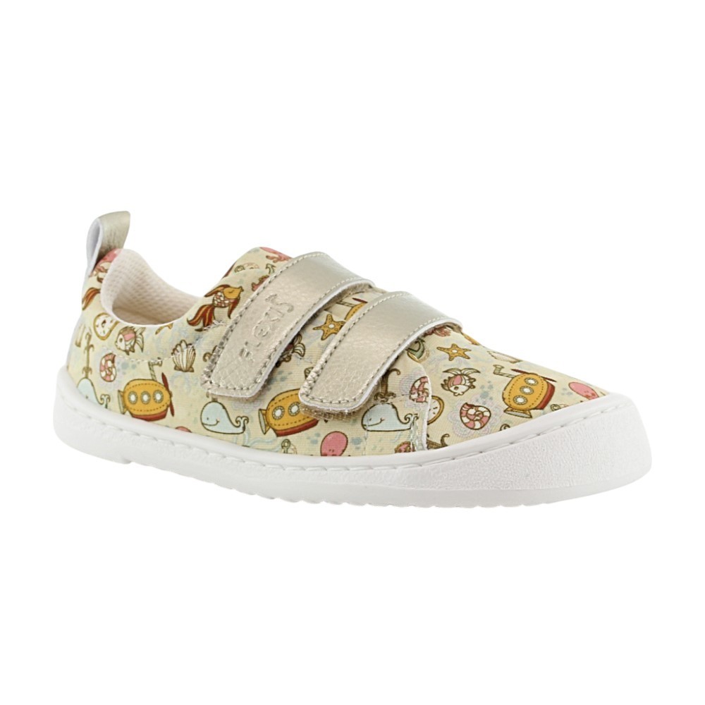 Calzado barefoot de lona Flexi Nens 9110-R Mar Multicolor