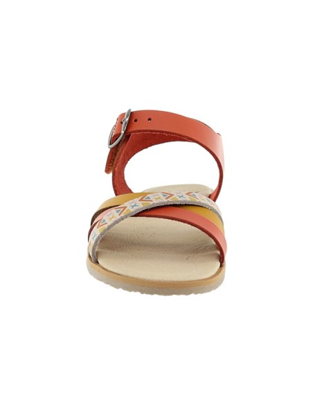 Sandalias Barefoot Flexi Nens 5126-PR suela Prime Multi Naranja