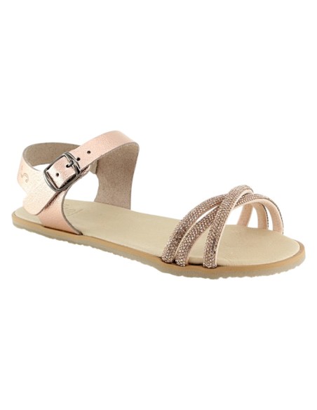 Sandalias Barefoot Flexi Nens 5125-PR suela Prime rillantes Nude