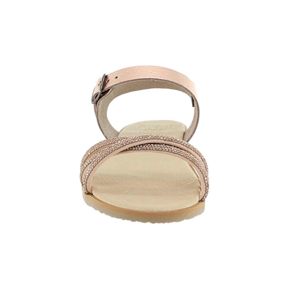 Sandalias Barefoot Flexi Nens 5125-PR suela Prime rillantes Nude