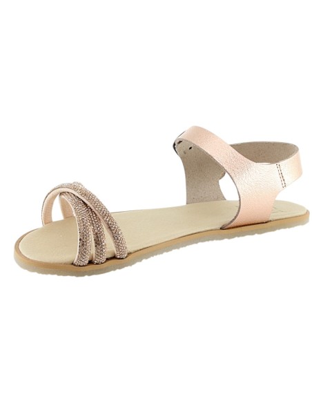 Sandalias Barefoot Flexi Nens 5125-PR suela Prime rillantes Nude
