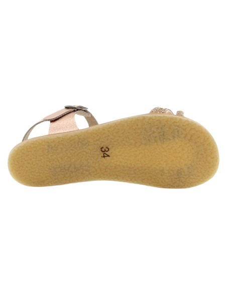 Sandalias Barefoot Flexi Nens 5125-PR suela Prime rillantes Nude