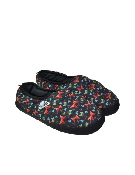 Zapatillas de casa Nuvola Printed Farfall Negro
