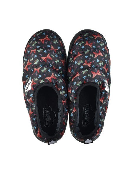 Zapatillas de casa Nuvola Printed Farfall Negro