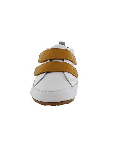 Zapatos respetuosos Old Soles Badge Bub Blanco-Mostaza