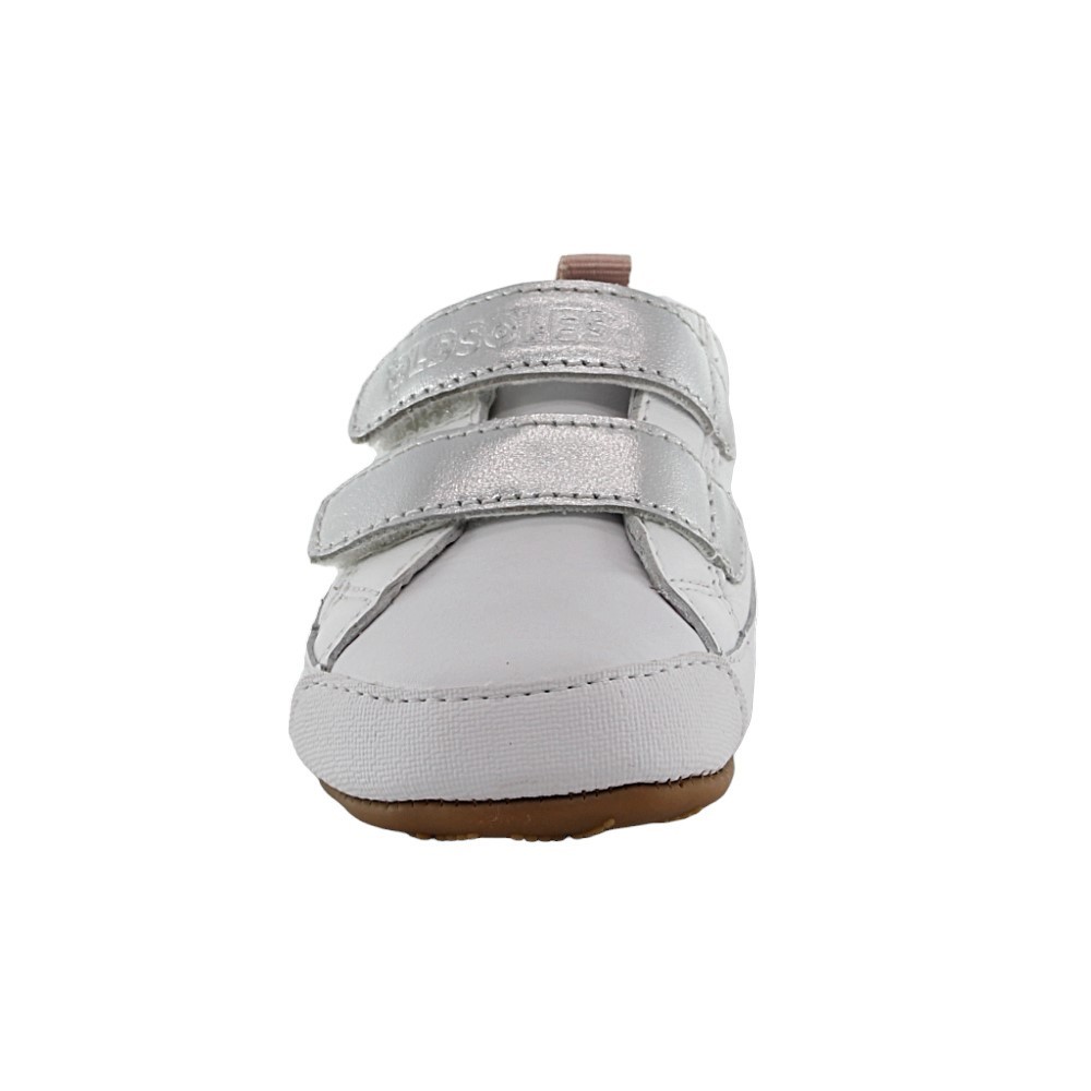 Calzado respetuoso Old Soles Badge Blanco-Plata