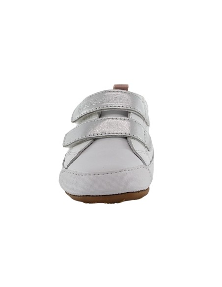 Calzado respetuoso Old Soles Badge Blanco-Plata