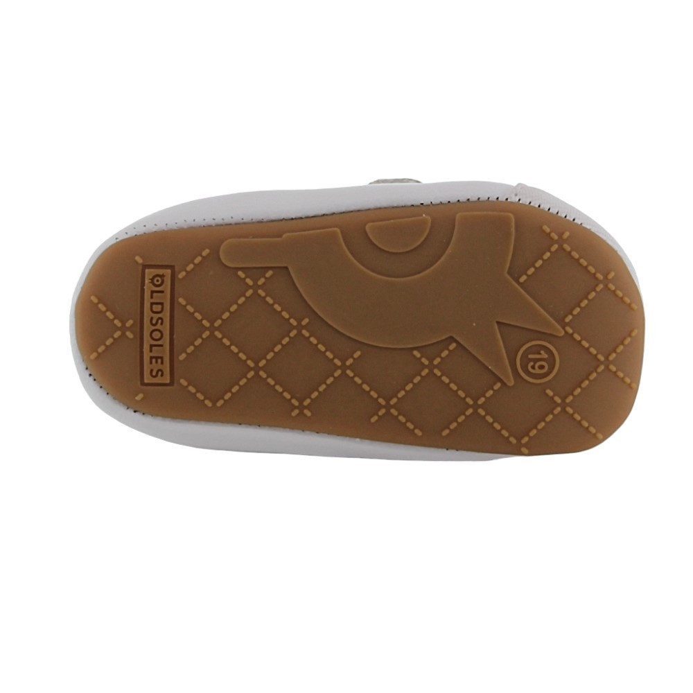 Calzado respetuoso Old Soles Badge Blanco-Plata