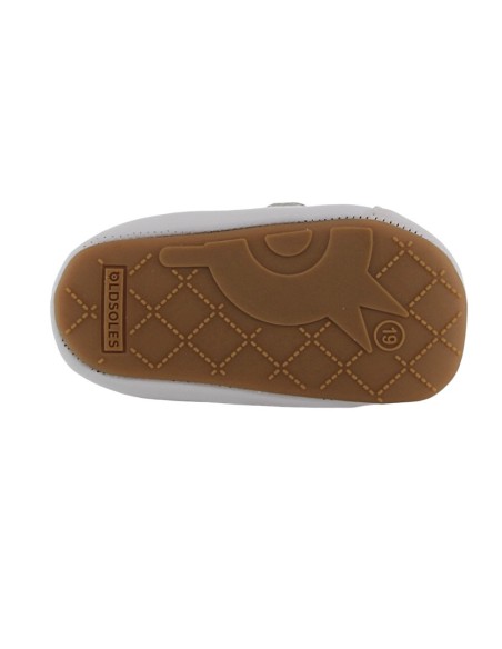 Calzado respetuoso Old Soles Badge Blanco-Plata