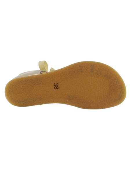 Sandalias barefoot Poppis Zoe Dorada