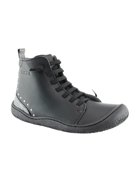 Botines barefoot Yoyo Rocker Negro forro  borreguito
