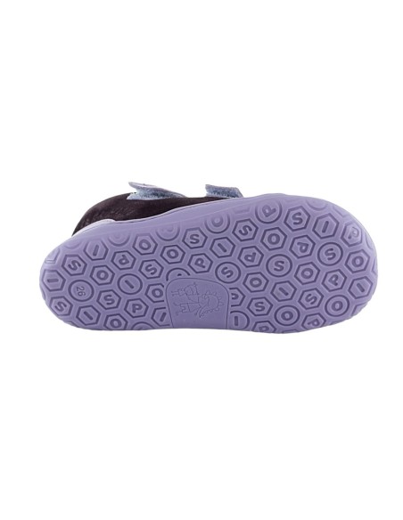 Botines barefoot Poppis Yoyo Beli Forro térmico