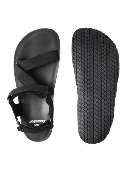 Sandalias barefoot Quondam Origami Negro