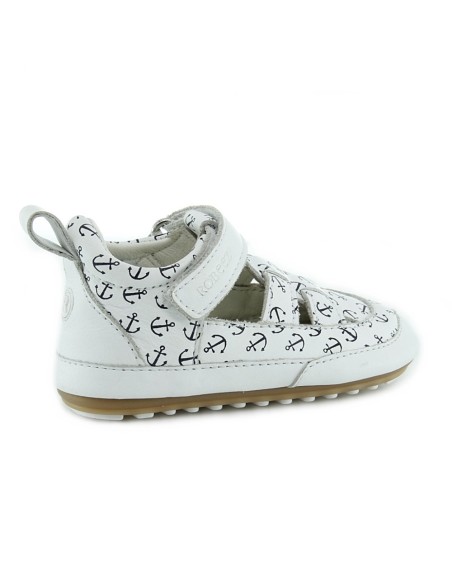 Sandalias Robeez Miniz Blanco ancla