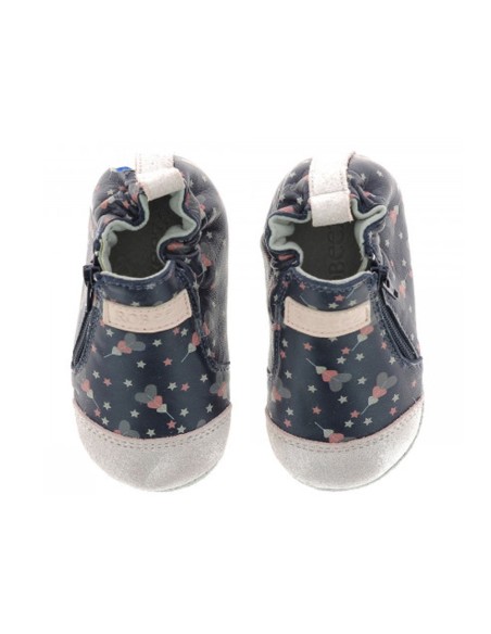 Zapatos Robeez Festive Hearts Azul-Rosa