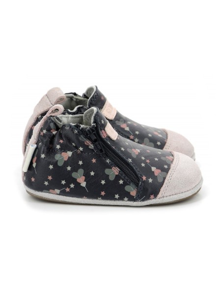 Zapatos Robeez Festive Hearts Azul-Rosa