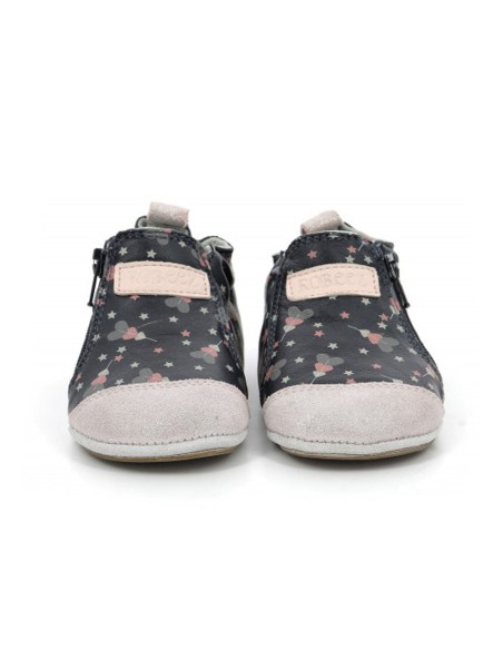 Zapatos Robeez Festive Hearts Azul-Rosa
