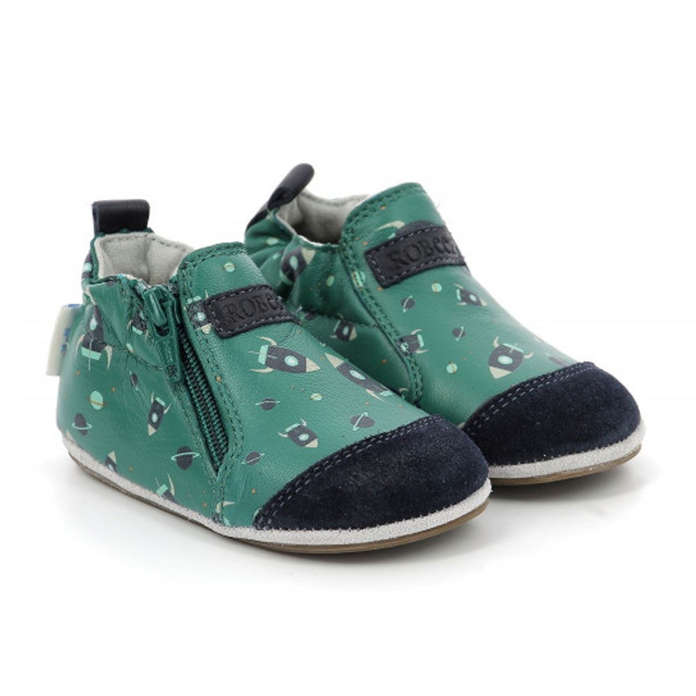 Zapatos Robeez Rocket Trip Verde Cohete