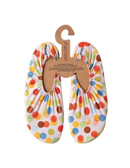 Escarpines SlipStop Lunares Blanco Multi