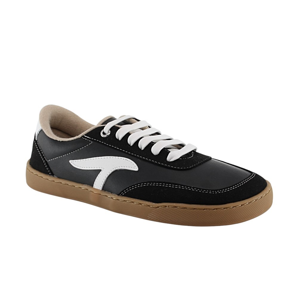 Zapatillas barefoot Terreta Illice vegano Negro-Blanco