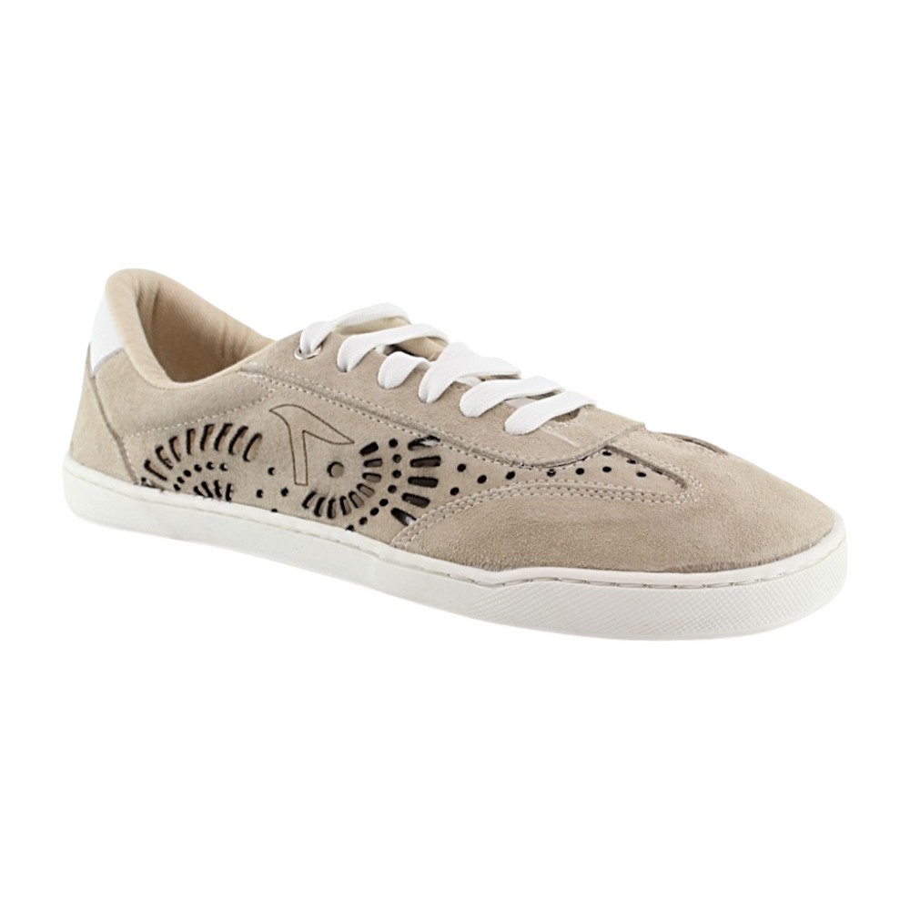 Zapatillas barefoot Terreta Serraje Picado Taupe