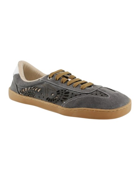 Zapatillas barefoot Terreta Serraje Picado Gris
