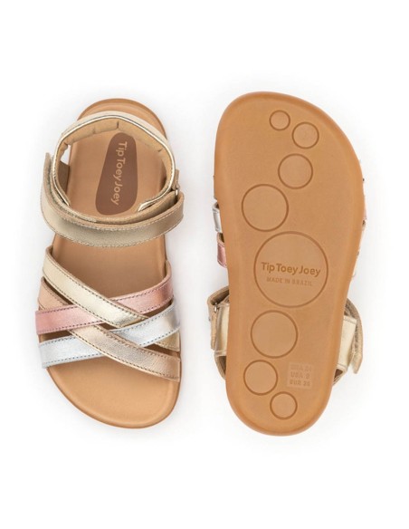 Sandalias barefoot Tip Toey Joey Criss Cross Metals